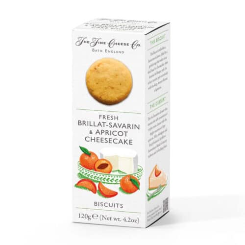 Fine Cheese Co. Fresh Brillat-Savarin & Apricot Cheesecake Biscuits